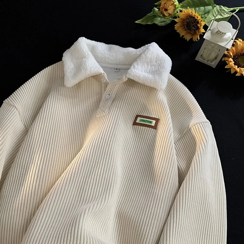 Corduroy Lambwool Pullover